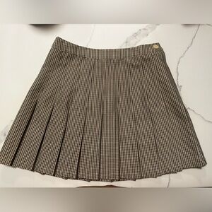 Urban Outfitters Black, Brown, & White Checkered Mini Skirt